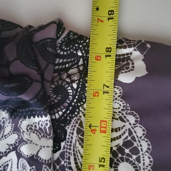 Eliza J Black White Dress Size 10 Pink Hems Wedding Guest Party Zip Back Closure - Picture 9 of 10